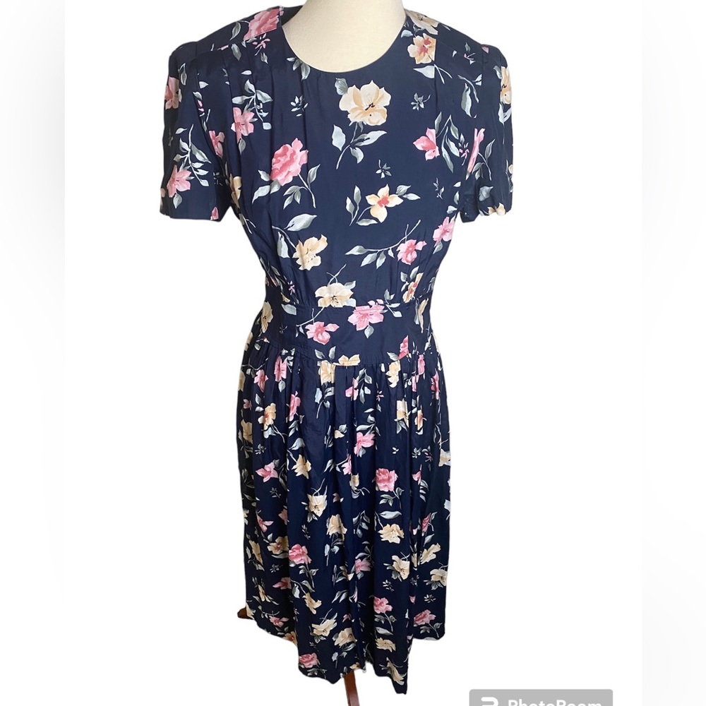 Vintage 80s Floral Dress